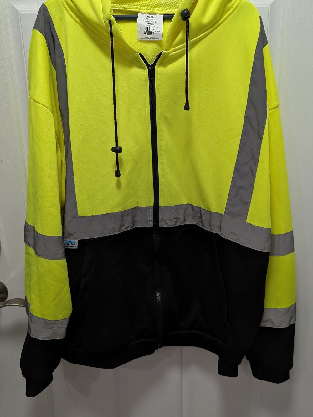 Pyramex High-Visibility Yellow & Black Reflective Work Jacket